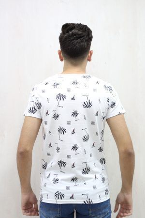 Camiseta manga corta palmeras