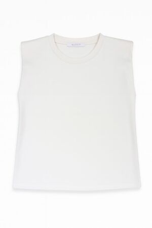 Camiseta sin manga hombreras