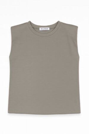 Camiseta sin manga hombreras