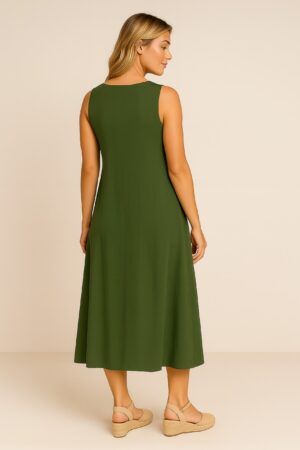 Vestido sin manga fluido