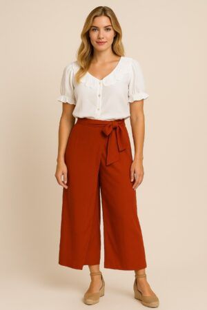 Falda pantalon asimetrico