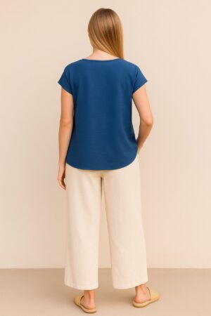 Pantalon tela  textura bolsillos