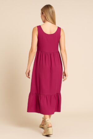 Vestido sin manga collar