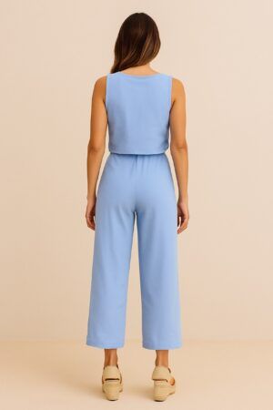 Conjunto bordado chaleco y pantalon