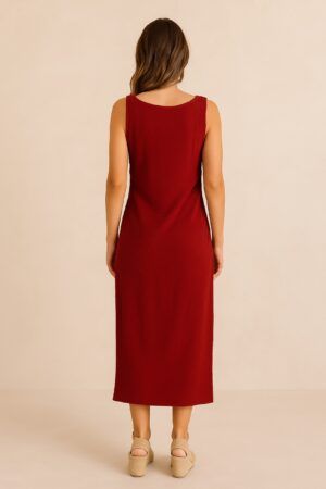 Vestido sin manga textura