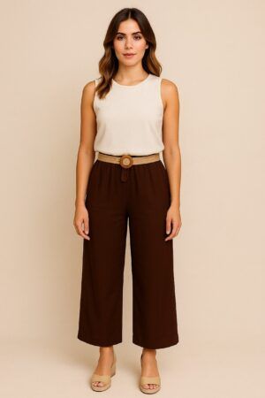 Pantalon vestir cinturon