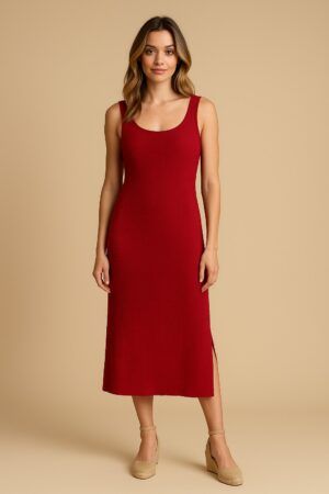 Vestido sin manga textura