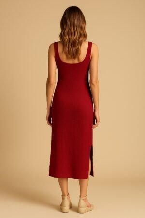 Vestido sin manga textura