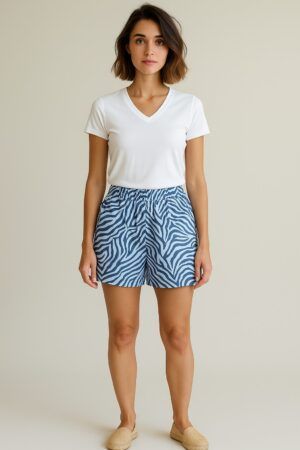 Pantalon tela  corto