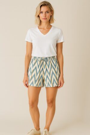 Pantalon tela  corto