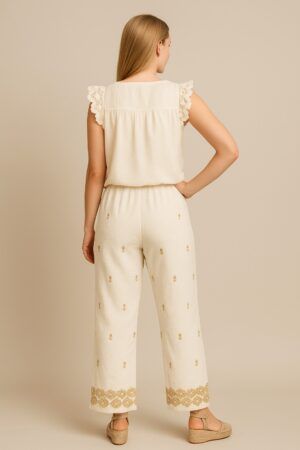 Pantalon tela  lino
