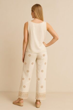Pantalon tela  lino