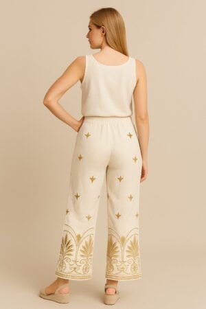 Pantalon tela  lino