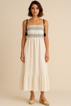 Vestido tiranta largo