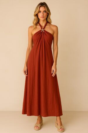Vestido sin manga estrella