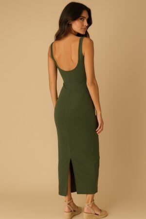 Vestido sin manga canale