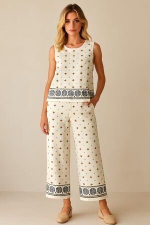 Conjunto blusa y pantalon