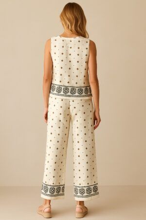 Conjunto blusa y pantalon