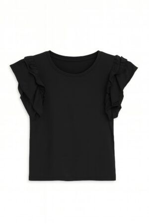 Camiseta volantes manga