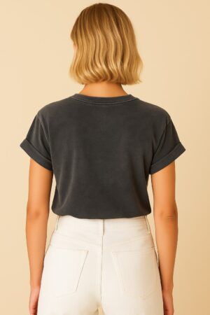 Camiseta desgastada alas