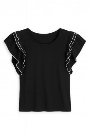 Camiseta volantes ribete