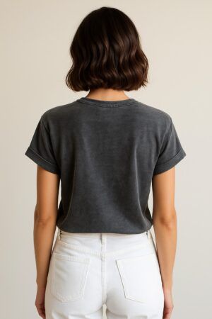 Camiseta manga corta desgastada