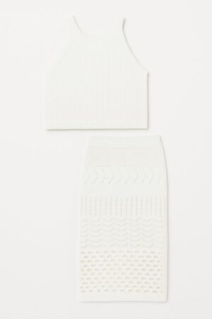 Conjunto playero punto calado