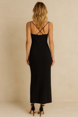 Vestido tiranta largo licra