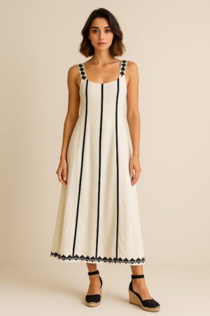 Vestido tiranta largo