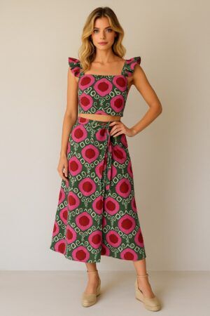Conjunto top y falda