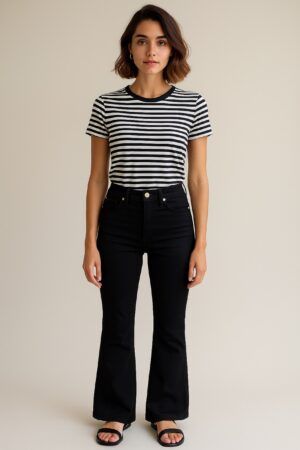 Pantalon vaquero campana