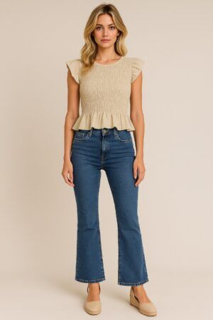 Pantalon vaquero campana