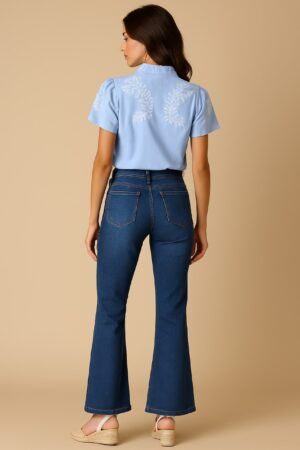Pantalon vaquero campana