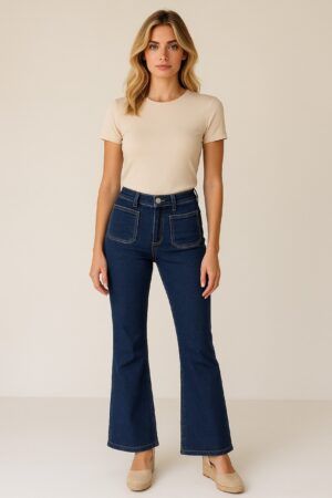 Pantalon vaquero campana