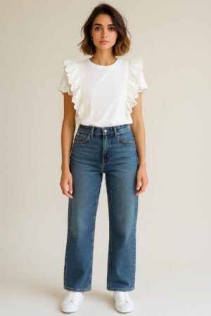 Pantalon vaquero wideleg