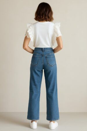 Pantalon vaquero wideleg