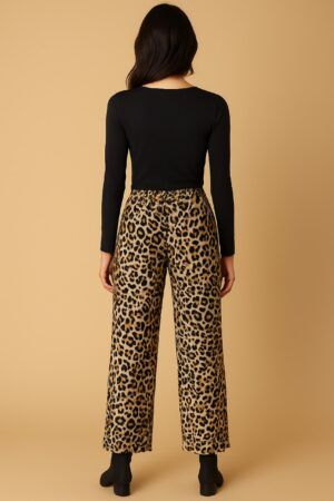 Pantalon vestir animal print