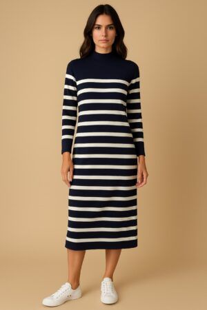 Vestido manga larga punto