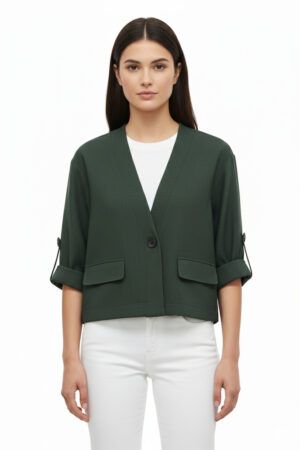 Chaqueta manga recogida