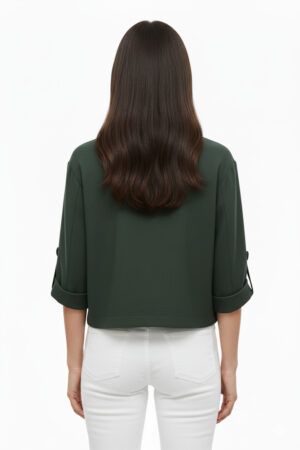 Chaqueta manga recogida