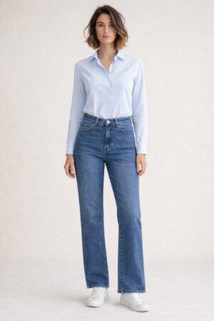 Pantalon vaquero wide leg