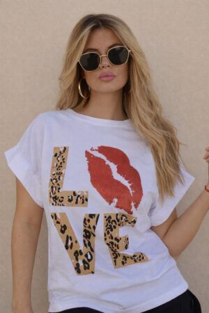 Camiseta manga corta love